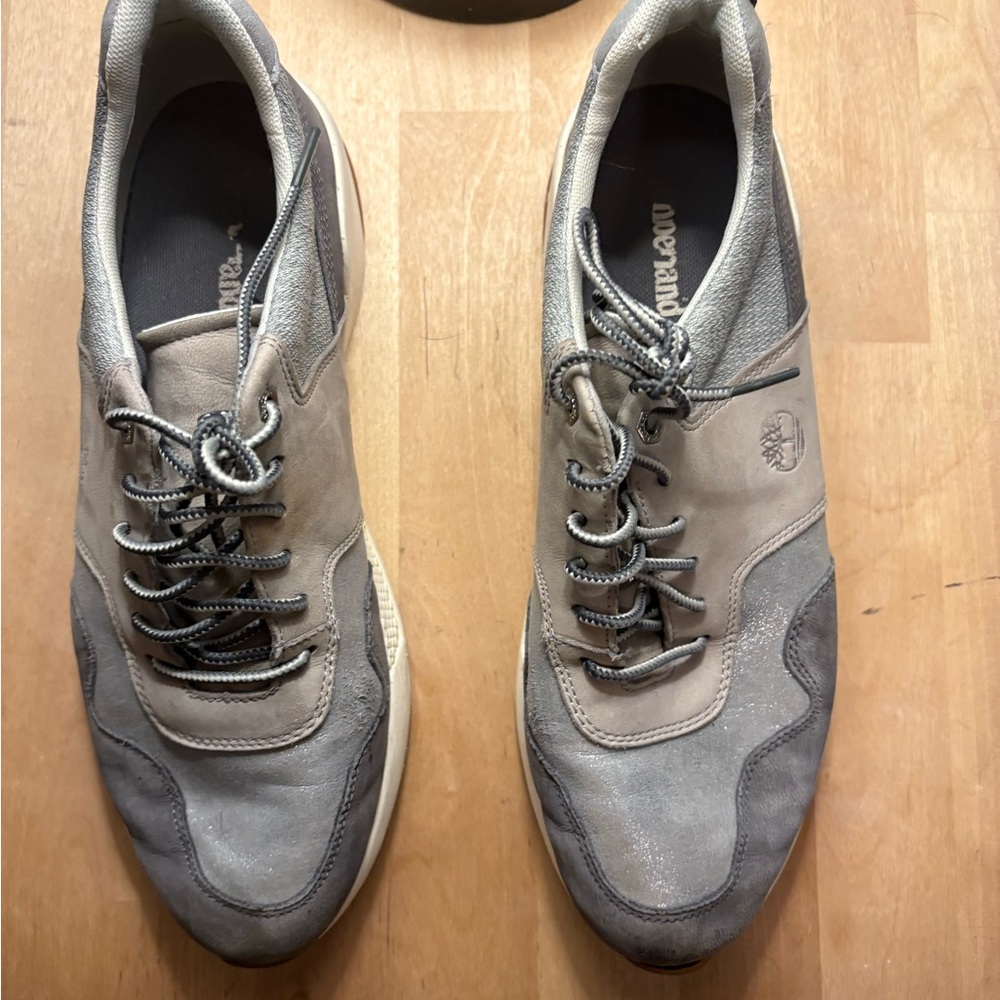 Timberland Gray and Tan Athletic Shoes